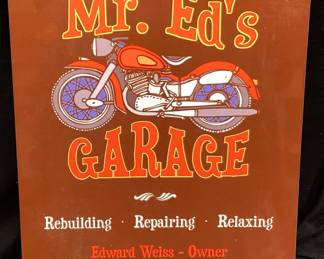 MR. ED’S GARAGE WALL SIGN