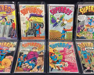 (8) DC SUPERBOY COMICS, #123, #126, #127, #140, #145 #150, #153, #159,