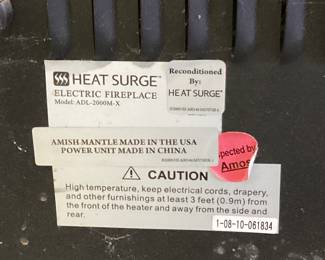HEAT SURGE ELECTRIC FIREPLACE
