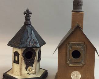 PAIR OF BIRDHOUSES