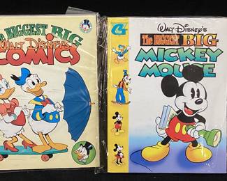 (4) ASSORTED COMICS, WALT DISNEY TREASURY DONALD DUCK VOL 1, THE BIGGEST BIG COMICS
THE BIGGEST BIG MICKEY MOUSE FELIX THE CAT,