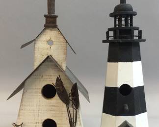 PAIR OF BIRDHOUSES
