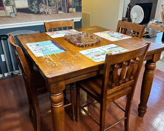 Pub Table with 4 Chairs