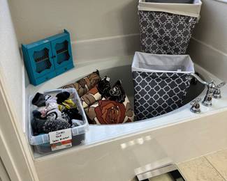 Hampers, Pillows, socks, scale