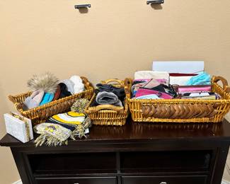 Hats, Gloves, Wallets, Cosmetic bags, etc