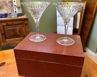 Crystal Martini Glasses