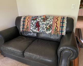 leather loveseat
