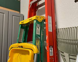 ladders plus an extension ladder