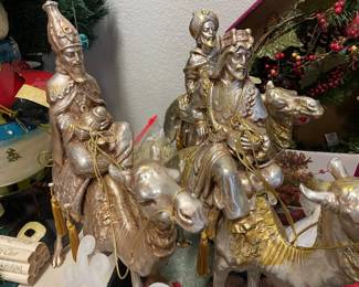 several nativity sets