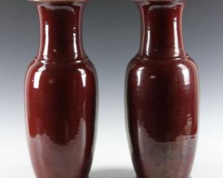 Pr Sang de Boeuf Vases