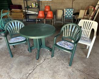 Patio table and chairs