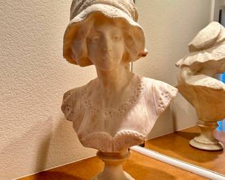 Heavy Parian Bust nice condition 