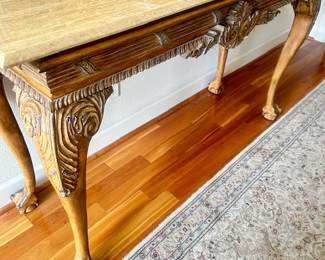 Large Sofa Entry Table w/Claw style Feet