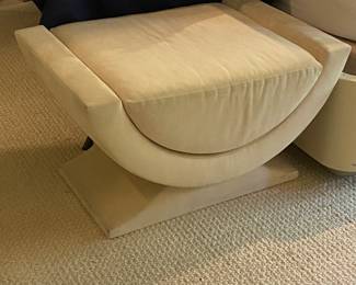 Richard Himmel upholstered club stool/ottoman (2 available)