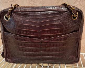 Alligator Skin Chanel Handbag