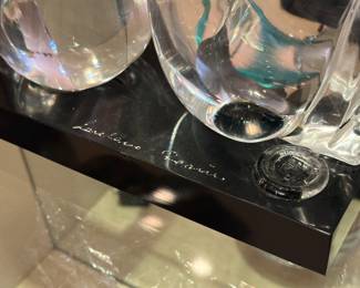 Murano Italian Art Glass Boy/Girl Sculpture signed by Loredano Rosin