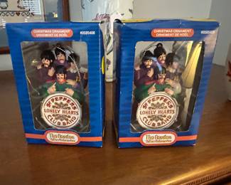 BEATLES CHRISTMAS ORNAMENTS 
