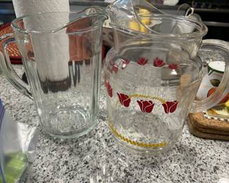 VINTAGE PITCHER ON THE RIGHT.