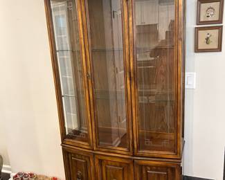 LIGHTED CHINA CABINET.