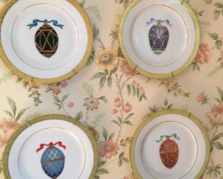 Gold Buffet Gallery 1991 Faberge Egg plate