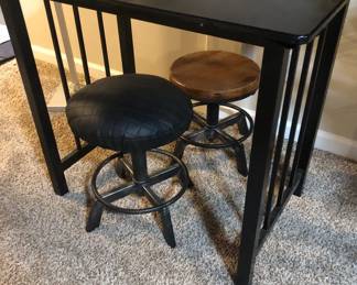 TABLE AND STOOLS