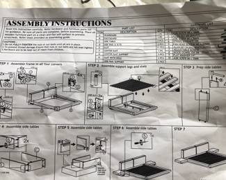 INSTRUCTION FOR PLATFORM BED