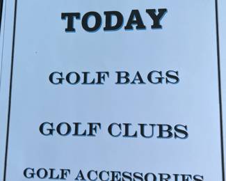 75% Off Golf bags, Golf clubs, golf accessories 