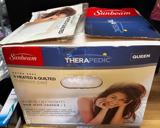 THERAPEDIC HEATED/QUILTED MATTRESS PAD QUEEN 