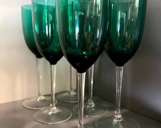 GREEN STEMWARE