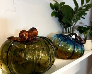 GLASS PUMPKINS