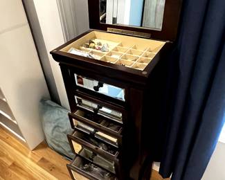 MIRRORED JEWELRY STANDING BOX