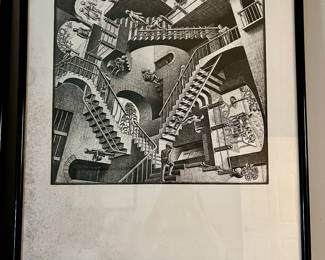 MC ESCHER OPTICAL ART PIECES - RELATIVITY 