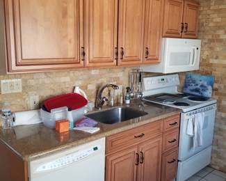 Nice kitchen cabinets - perfect for a condo or apartment