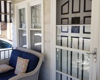 Entry door; Larsen storm door