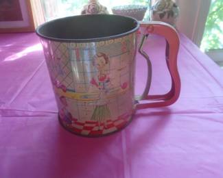 Vintage flour sifter