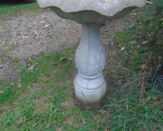 bird bath (cement)