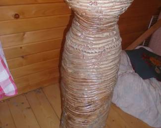 very tall studio art vase