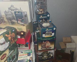 Santa's workshop village pieces