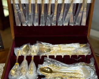 Gold flatware