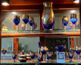 Bohemia cobalt blue crystal