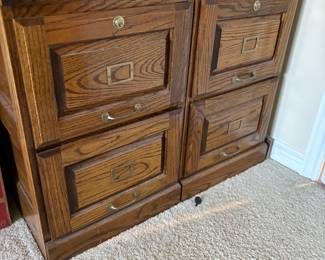 Very nice wood filling cabinets