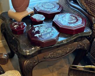 Second marble end table