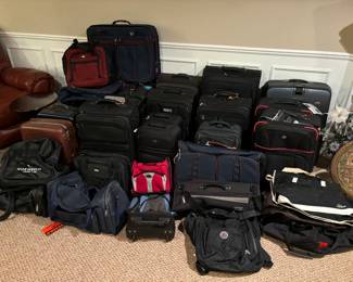 Lots of different luggage
