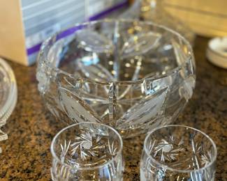 Crystal bowl / glasses