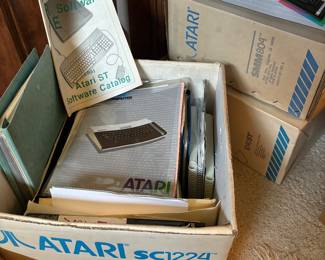 Atari manuals and original boxes