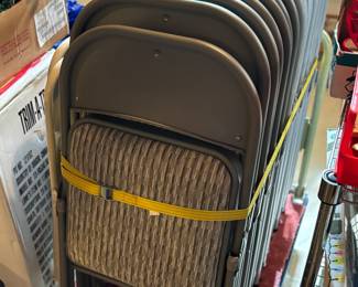 New padded folding chairs