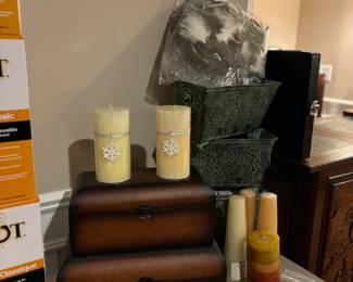 Candles, home decor