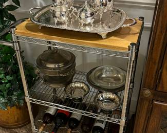 Kitchen cart, Tea set