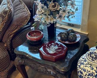 Marble end table