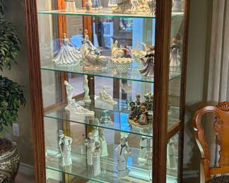 Beautiful lighted glass front display cabinet